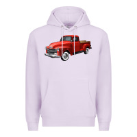 Lilac western red truck right 34 view Premium Hoodie - FaDigitalArtStudio