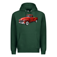 Sports Green western red truck right 34 view Premium Hoodie - FaDigitalArtStudio