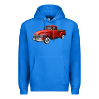 True Royal western red truck right 34 view Premium Hoodie - FaDigitalArtStudio
