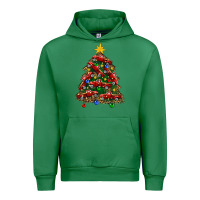 Emerald christmas truck tree Urban Hoodie - FaDigitalArtStudio