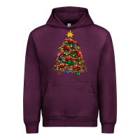 Mauve Wine christmas truck tree Urban Hoodie - FaDigitalArtStudio
