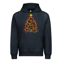 Navy christmas truck tree Urban Hoodie - FaDigitalArtStudio