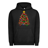 Pigment Black christmas truck tree Urban Hoodie - FaDigitalArtStudio