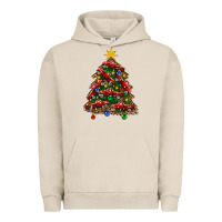 Pigment French Oak christmas truck tree Urban Hoodie - FaDigitalArtStudio