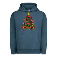 Pigment Midnight Navy christmas truck tree Urban Hoodie - FaDigitalArtStudio