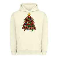 Pigment Pistachio christmas truck tree Urban Hoodie - FaDigitalArtStudio
