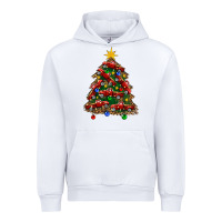 White christmas truck tree Urban Hoodie - FaDigitalArtStudio