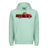 Seafoam western red truck right side view Premium Hoodie - FaDigitalArtStudio