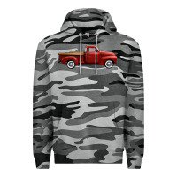Slate Camo western red truck right side view Premium Hoodie - FaDigitalArtStudio