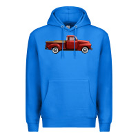 True Royal western red truck right side view Premium Hoodie - FaDigitalArtStudio
