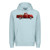 Blue Mist western red truck right side view Premium Hoodie - FaDigitalArtStudio