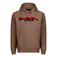 Chestnut western red truck right side view Premium Hoodie - FaDigitalArtStudio