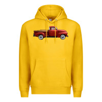 Lemon western red truck right side view Premium Hoodie - FaDigitalArtStudio