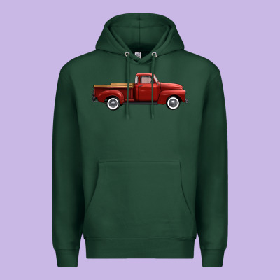Western Red Truck Right Side View Premium Hoodie Designed By Fadigitalartstudio