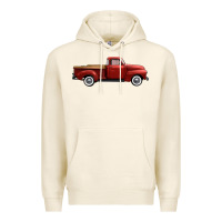 Tofu western red truck right side view Premium Hoodie - FaDigitalArtStudio
