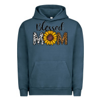 Pigment Midnight Navy blessed mom Urban Hoodie - CowhideDigitalArt
