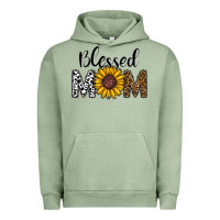 Pigment Oil Green blessed mom Urban Hoodie - CowhideDigitalArt