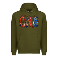Army Green cna america Premium Hoodie - RacoonDesign
