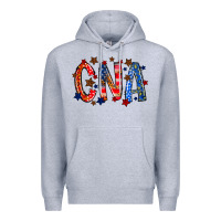 Heather Grey cna america Premium Hoodie - RacoonDesign