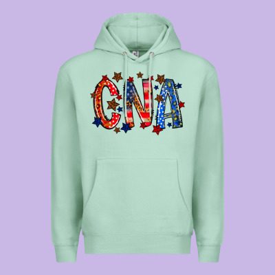 Cna America Premium Hoodie Designed By Racoondesign