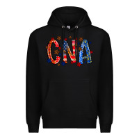Black cna america Premium Hoodie - RacoonDesign