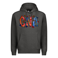 Charcoal Heather cna america Premium Hoodie - RacoonDesign