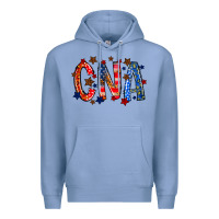 Colony Blue cna america Premium Hoodie - RacoonDesign