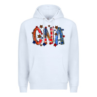 White cna america Premium Hoodie - RacoonDesign