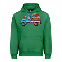 Emerald american truck and flag with stars Urban Hoodie - HRA Design Shop