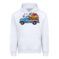 American Truck And Flag With Stars Urban Hoodie | Teevron