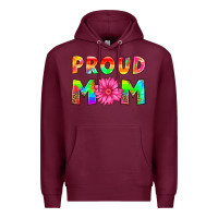 Burgundy proud mom Premium Hoodie - HRA Design Shop