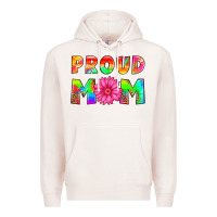 Pale Pink proud mom Premium Hoodie - HRA Design Shop
