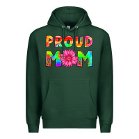 Sports Green proud mom Premium Hoodie - HRA Design Shop