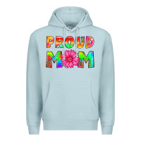 Blue Mist proud mom Premium Hoodie - HRA Design Shop