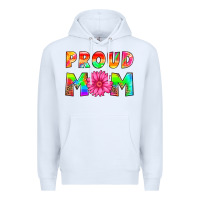 White proud mom Premium Hoodie - HRA Design Shop