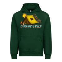 Forest Green camping is my happy place Urban Hoodie - CowhideDigitalArt
