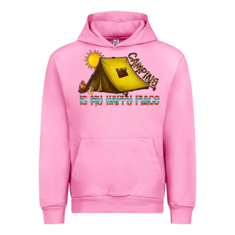 Camping Is My Happy Place Urban Hoodie by CowhideDigitalArt | Teevron