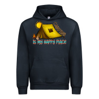 Navy camping is my happy place Urban Hoodie - CowhideDigitalArt