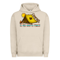 Pigment French Oak camping is my happy place Urban Hoodie - CowhideDigitalArt