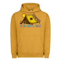 Pigment Peanut Butter camping is my happy place Urban Hoodie - CowhideDigitalArt