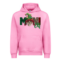Fuchsia Pink girl mini elf skull Urban Hoodie - FaDigitalArtStudio