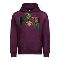 Mauve Wine girl mini elf skull Urban Hoodie - FaDigitalArtStudio