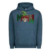 Pigment Midnight Navy girl mini elf skull Urban Hoodie - FaDigitalArtStudio