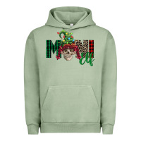 Pigment Oil Green girl mini elf skull Urban Hoodie - FaDigitalArtStudio