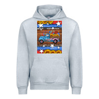 Heather Grey american truck air freshener Urban Hoodie - HRA Design Shop