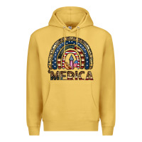 Antique Gold merica rainbow Premium Hoodie - CowhideDigitalArt
