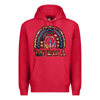 Cardinal merica rainbow Premium Hoodie - CowhideDigitalArt