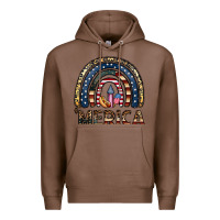 Chestnut merica rainbow Premium Hoodie - CowhideDigitalArt