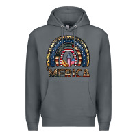 Rock merica rainbow Premium Hoodie - CowhideDigitalArt