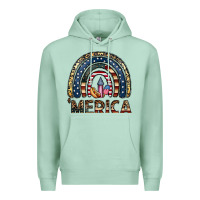 Seafoam merica rainbow Premium Hoodie - CowhideDigitalArt